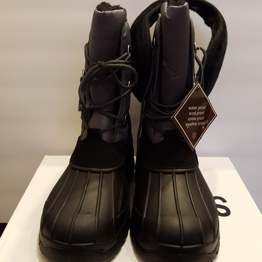 Snow Tech Men's Winter Boots Sz 10 Grey